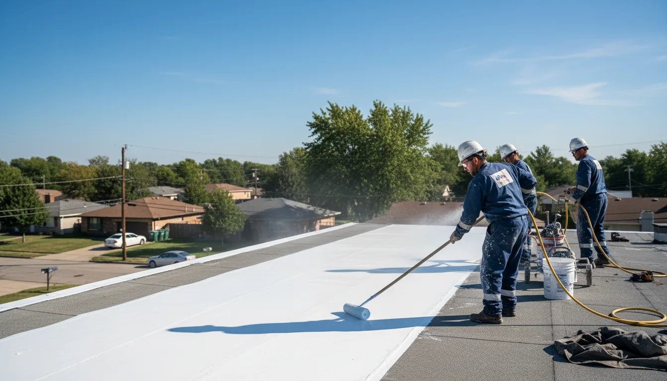 Commercial roof coating in Voluntown, CT near me